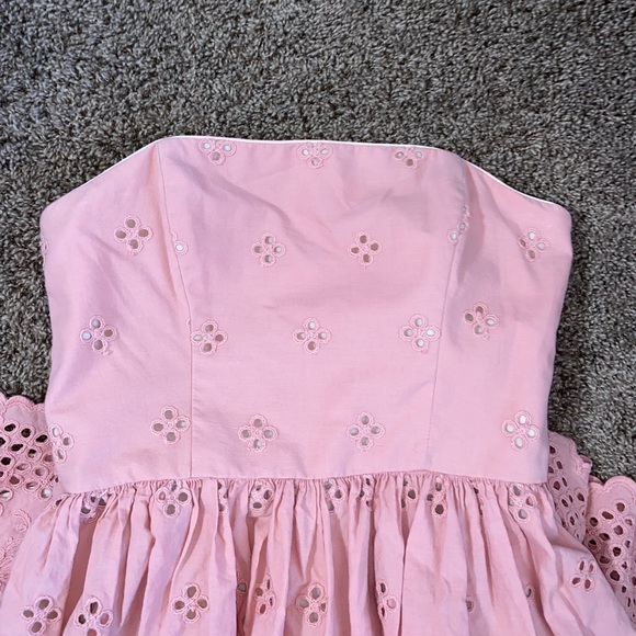 Anthropologie Corey Lynn Calter Pink Strapless Sweet Pea Dress - Picture 9 of 10